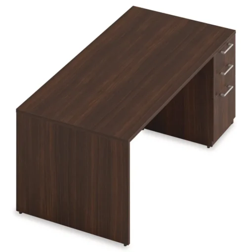 Online 72 in. x 36 in. x 29 in. Seville Series Single Right Pedestal Desk - Mahogany Office Furniture & Lighting