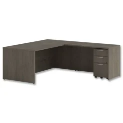 Clearance 72 in. x 36 in. x 29 in. Seville Series Desk Shell - Walnut Office Furniture & Lighting