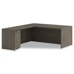 Clearance 72 in. x 36 in. x 29 in. Seville Series Desk Shell - Walnut Office Furniture & Lighting