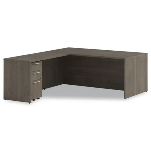 Clearance 72 in. x 36 in. x 29 in. Seville Series Desk Shell - Walnut Office Furniture & Lighting