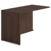 48 in. x 24 in. x 29 in. Seville Series Reversible Return Shell - Mahogany Office Furniture & Lighting
