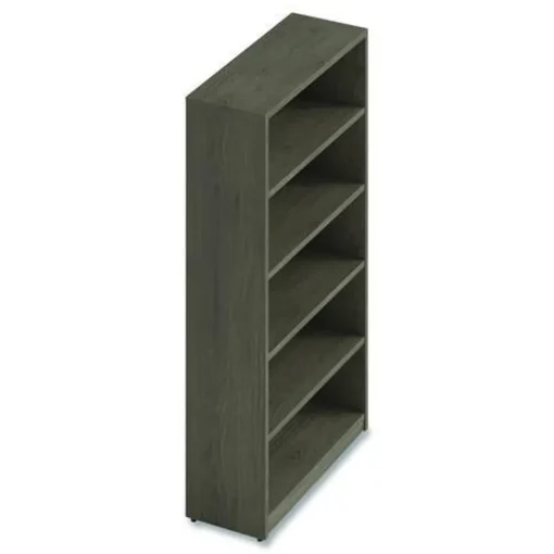 Sale 36 in. x 14 in. x 65 in. 5-Shelf Seville Bookcase - Walnut Office Furniture & Lighting