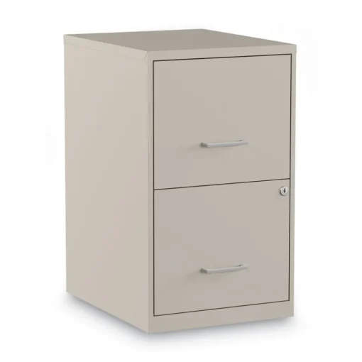 Discount 14 in. x 18 in. x 24.1 in. Soho 2-Drawer Vertical Letter File Cabinet - Putty Office Furniture & Lighting