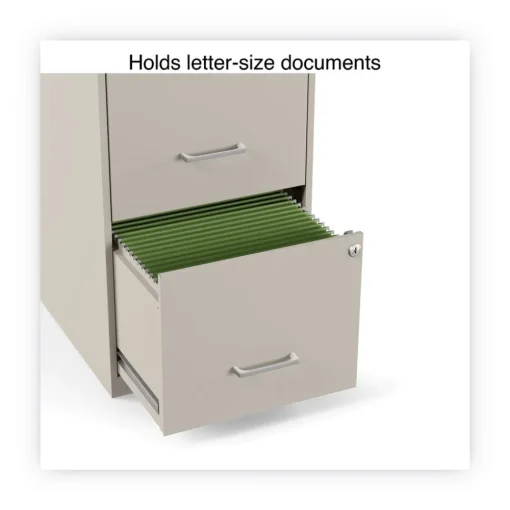 Discount 14 in. x 18 in. x 24.1 in. Soho 2-Drawer Vertical Letter File Cabinet - Putty Office Furniture & Lighting