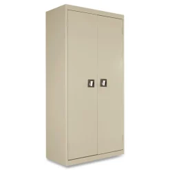 Clearance 30 in. x 15 in. x 66 in. Space Saver 4-Shelf Storage Cabinet - Putty Office Furniture & Lighting