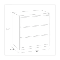 Sale 30 in. x 18.62 in. x 40.25 in. Three Legal/Letter/A4-Size File Drawers Lateral File Cabinet - Putty Office Furniture & Lighting
