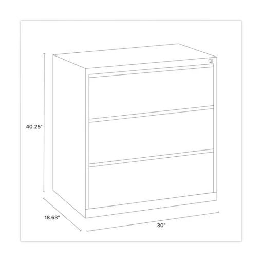 Sale 30 in. x 18.62 in. x 40.25 in. Three Legal/Letter/A4-Size File Drawers Lateral File Cabinet - Putty Office Furniture & Lighting