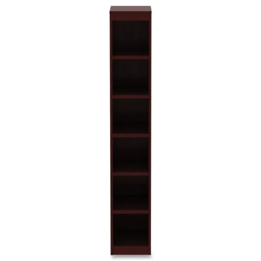 Online 11.81 in. x 11.81 in. x 71.73 in. Valencia Series 6 Shelf Narrow Profile Bookcase - Mahogany Office Furniture & Lighting
