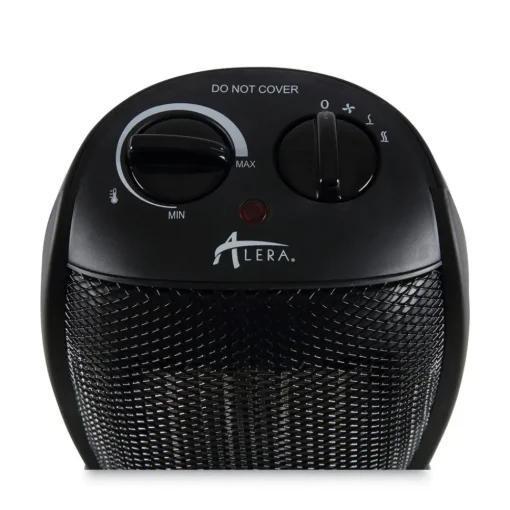 1500 W 7.12 in. x 5.87 in. x 8.75 in. Ceramic Heater - Black Heaters