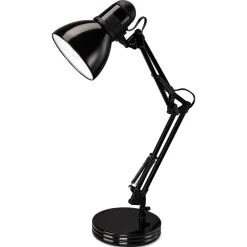 New 13 Watt 2 Prong 22 in. High Corded Architect Desk Lamp - Black Office Furniture & Lighting