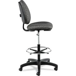 Discount Interval Series Swivel Task Stool, Tone-On-Tone Fabric, Graphite Gray Office Furniture & Lighting