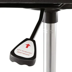 Discount Interval Series Swivel Task Stool, Tone-On-Tone Fabric, Graphite Gray Office Furniture & Lighting