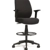 Outlet ALEWX4614 27.95 in. to 33.66 in. Seat Height Supports Up to 275 lbs. Fabric Wessex Drafting Stool - Black Office Furniture & Lighting