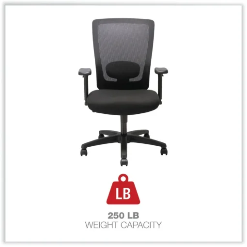 New Envy Series Mesh High-Back 250 lbs. Capacity Multifunction Chair - Black Office Furniture & Lighting