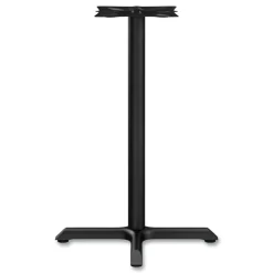 Hospitality Series 27.5 in. x 40.38 in. 300 lbs. Capacity Steel Single-Column Bases - Black Office Furniture & Lighting