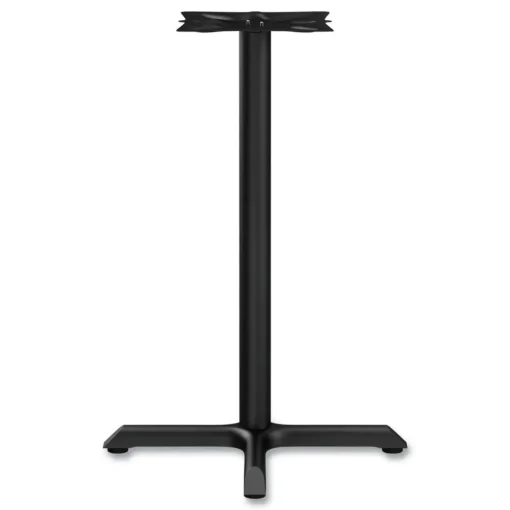 Hospitality Series 27.5 in. x 40.38 in. 300 lbs. Capacity Steel Single-Column Bases - Black Office Furniture & Lighting