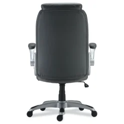 Sale Leithen Bonded Leather Midback Chair Supports Up to 275 lbs. - Gray/Silver Office Furniture & Lighting