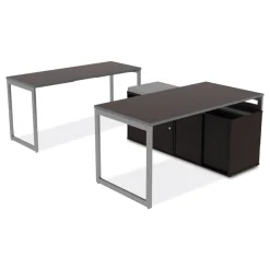 Clearance Open Office Desk Series 29.5 x 19.13 x 22.88 Legal/Letter Low File 2-Drawer Cabinet Credenza - Espresso Office Furniture & Lighting