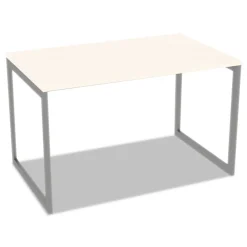 Hot Open Office Desk Series 47.25 to 70.78w x 29.5d x 28.5h Adjustable O-Leg Desk Base - Silver Office Furniture & Lighting