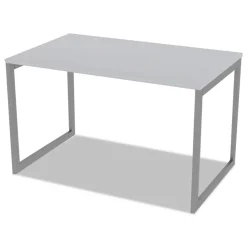 Hot Open Office Desk Series 47.25 to 70.78w x 29.5d x 28.5h Adjustable O-Leg Desk Base - Silver Office Furniture & Lighting