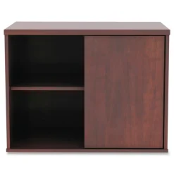 Discount Open Office Desk Series 29.5w x 19.13d x 22.78h Low Storage Cabinet Credenza - Medium Cherry Office Furniture & Lighting