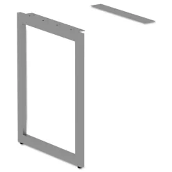 Clearance Open Office Series 23-3/8 in. x 28-1/2 in. Fully Adjustable O-Leg Return Base - Silver Office Furniture & Lighting