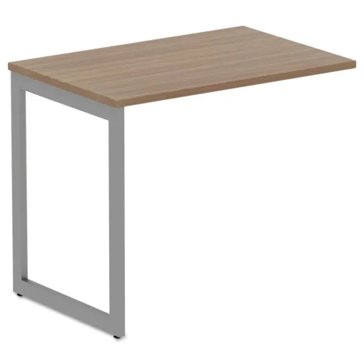 Clearance Open Office Series 23-3/8 in. x 28-1/2 in. Fully Adjustable O-Leg Return Base - Silver Office Furniture & Lighting