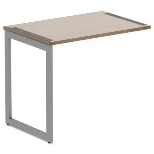 Clearance Open Office Series 23-3/8 in. x 28-1/2 in. Fully Adjustable O-Leg Return Base - Silver Office Furniture & Lighting