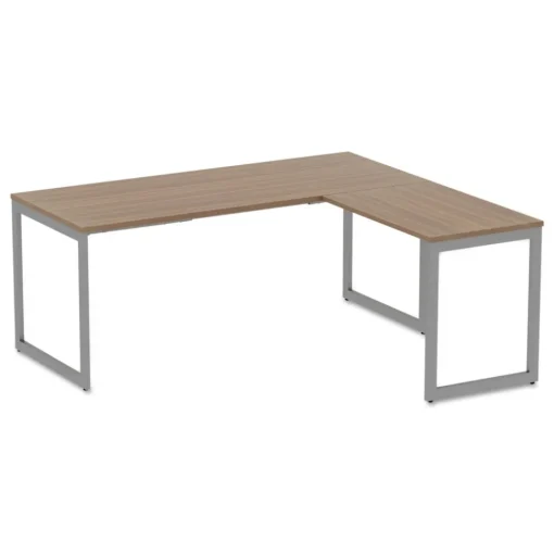 Clearance Open Office Series 23-3/8 in. x 28-1/2 in. Fully Adjustable O-Leg Return Base - Silver Office Furniture & Lighting