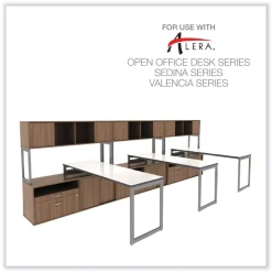 Clearance Open Office Series 29.5 in. x 19.13 in. x 22.88 in. 2-Drawer Low File Cabinet Credenza - Walnut Office Furniture & Lighting