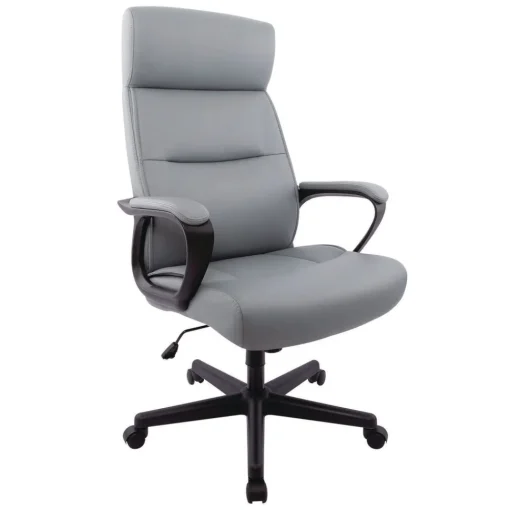 Hot Oxnam Series 17.56 in. to 21.38 in. Seat Height Supports Up to 275 lbs. High-Back Task Chair - Gray Seat/Back, Black Base Office Furniture & Lighting