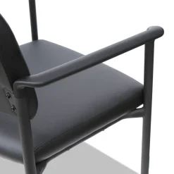 Online Sorrento Series Stacking Ultra-Cushioned Guest Chair - Black (2/Carton) Office Furniture & Lighting