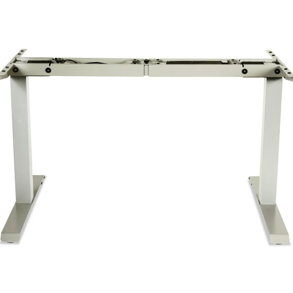 Discount 2-Stage 27.5 in - 47.25 in. High Corded Electric Adjustable Table Base - Gray Office Furniture & Lighting