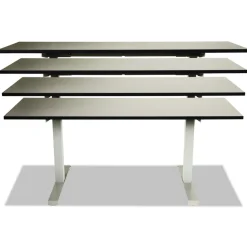 Discount 2-Stage 27.5 in - 47.25 in. High Corded Electric Adjustable Table Base - Gray Office Furniture & Lighting