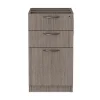 Online Valencia Series 15.63 in. x 20.5 in. x 28.5 in. Legal/Letter 3-Drawer Full Pedestal File - Gray Office Furniture & Lighting