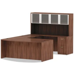 Sale VA542822WA 15.63 in. x 20.5 in. x 28.5 in. Valencia Series 2-Drawer Full File Pedestal - Modern Walnut Office Furniture & Lighting