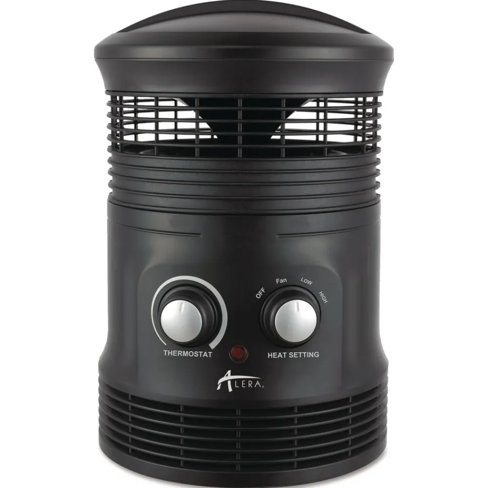 Clearance 750W 8 in. x 8 in. x 12 in. 360-Degree Circular Fan Forced Heater - Black Heaters