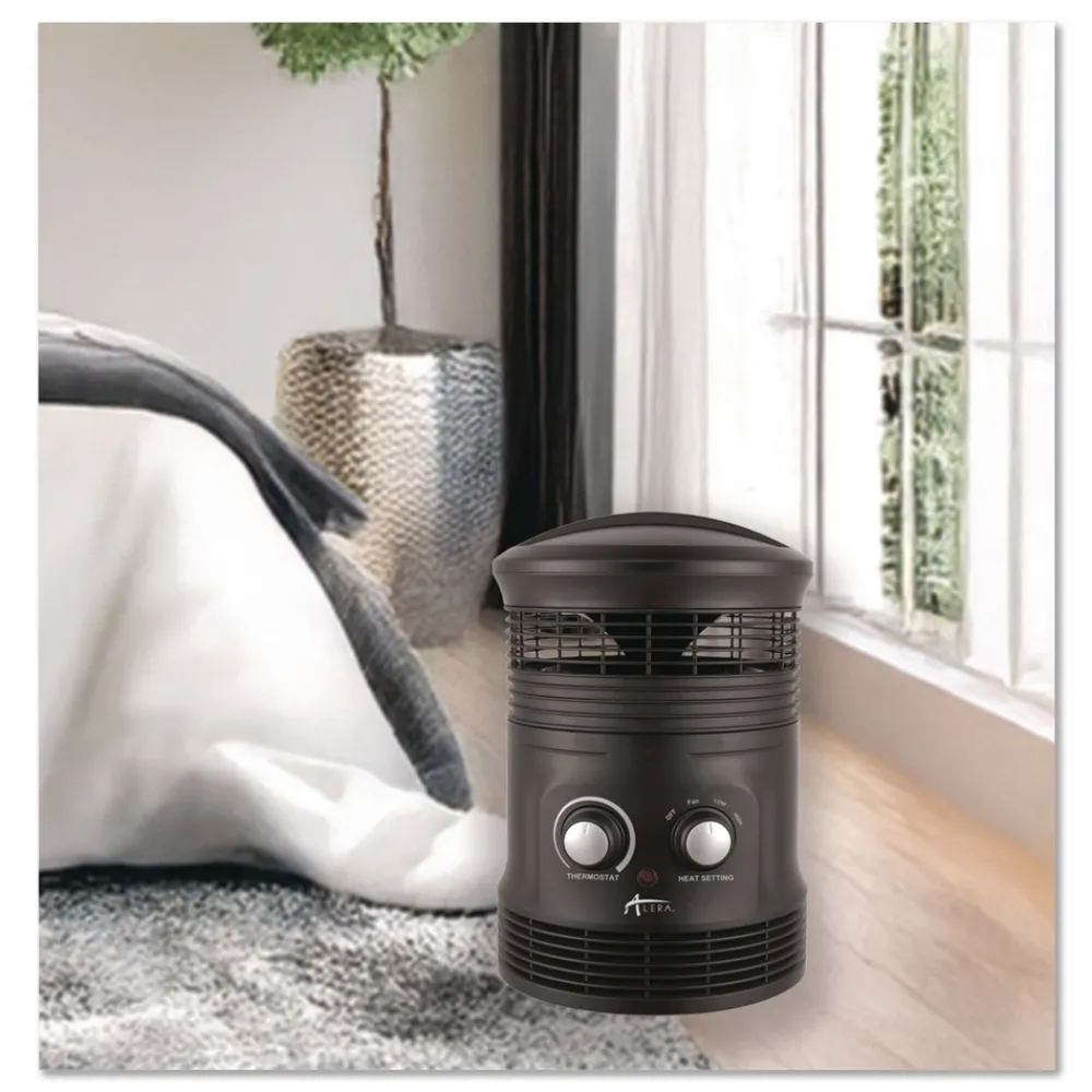Clearance 750W 8 in. x 8 in. x 12 in. 360-Degree Circular Fan Forced Heater - Black Heaters