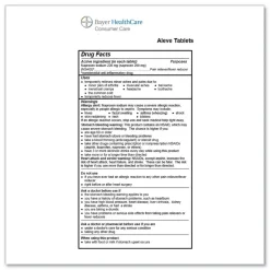 Hot 220 milligrams Refill Pack Naproxin Tablets (30/Box) Emergency Response