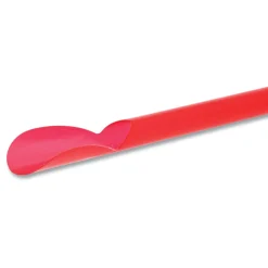 Sale 10.25 in. Plastic Jumbo Spoon Straw - Red (5400/Carton) Tabletop And Serveware