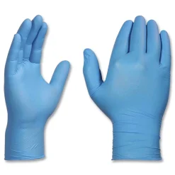 Discount 9.5 in. Long 3 mil Powder-Free Nitrile Exam Gloves - X-Large/Light Blue (1000/Carton) Cleaning & Janitorial Supplies