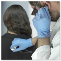 Discount 9.5 in. Long 3 mil Powder-Free Nitrile Exam Gloves - X-Large/Light Blue (1000/Carton) Cleaning & Janitorial Supplies