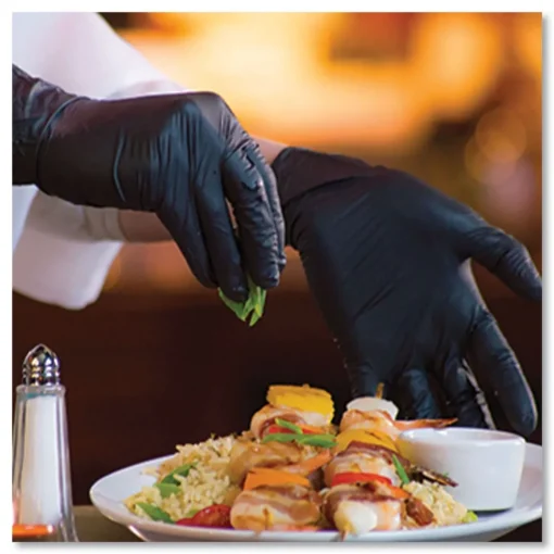 Sale 9.5 in. Long 3 mil Powder-Free Industrial Nitrile Gloves - Medium/Black (1000/Carton) Cleaning & Janitorial Supplies