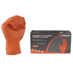 Discount 6 mil DT Nitrile Powder-Free Disposable Gloves - X-Large, Orange (1000/Carton) Cleaning & Janitorial Supplies
