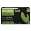 8 mil Heavy-Duty Industrial Powder-Free Nitrile Gloves - 2X-Large, Green (1000/Carton) Cleaning & Janitorial Supplies