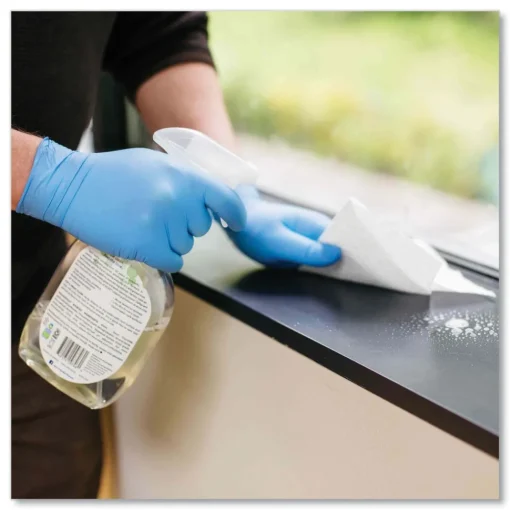 Hot 5 mil Industrial Powder-Free Nitrile Gloves - Small, Blue (1000/Carton) Cleaning & Janitorial Supplies