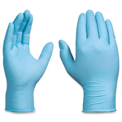 Hot 5 mil Industrial Powder-Free Nitrile Gloves - Small, Blue (1000/Carton) Cleaning & Janitorial Supplies
