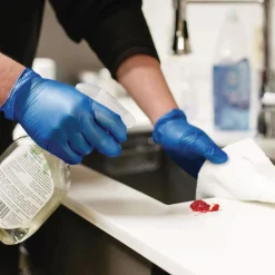 Discount 3 mil Industrial Powder-Free Vinyl Gloves - Large, Blue (1000/Carton) Cleaning & Janitorial Supplies