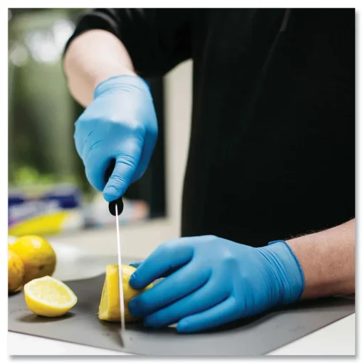 Sale 3 mil Industrial Powder-Free Nitrile Gloves - Small, Blue (1000/Carton) Cleaning & Janitorial Supplies