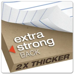 Hot 8.5 x 11.75 Narrow Rule Double Sheet Pads - White (100-Sheets/Pad) Cleaning & Janitorial Supplies